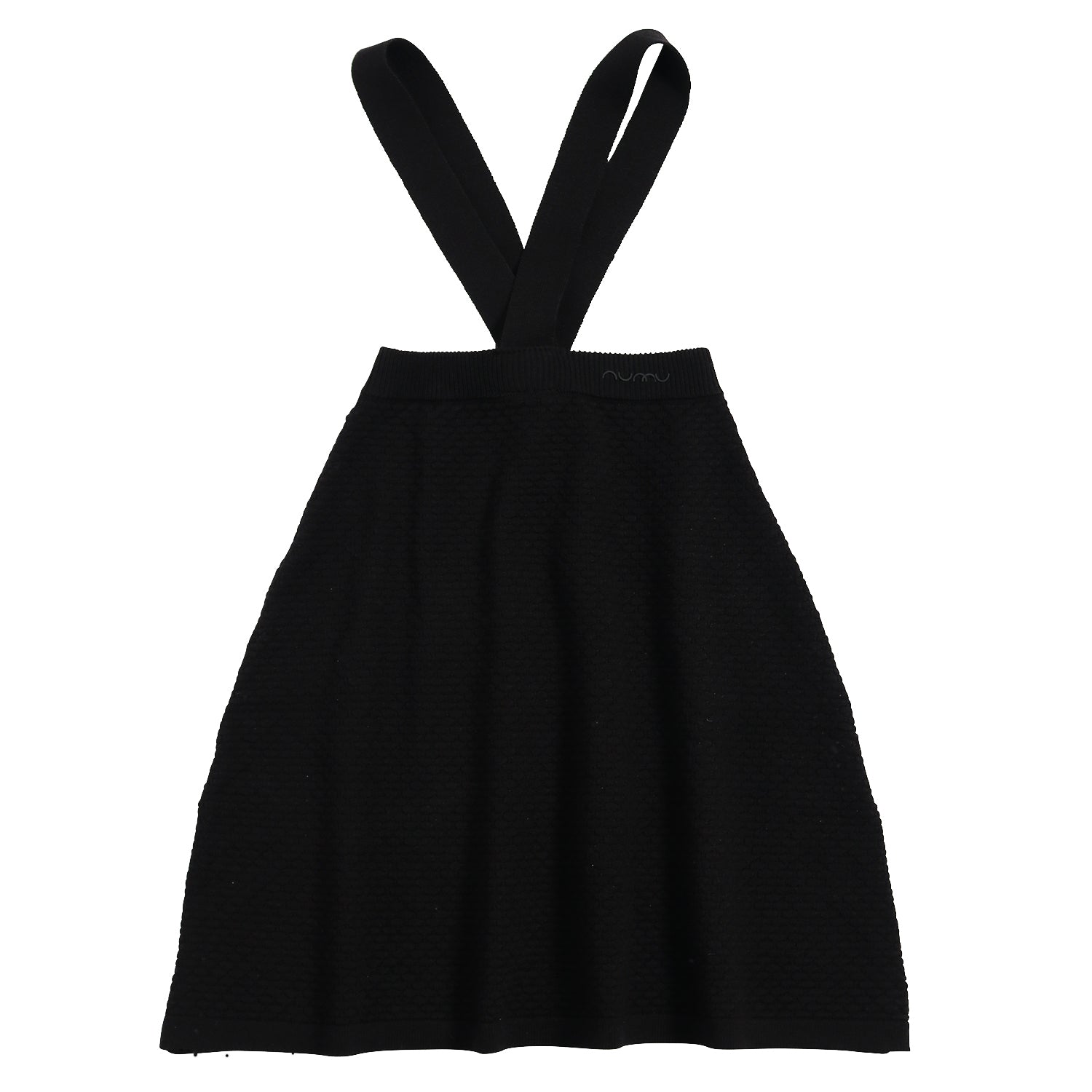 Knit Skirt With Straps Black