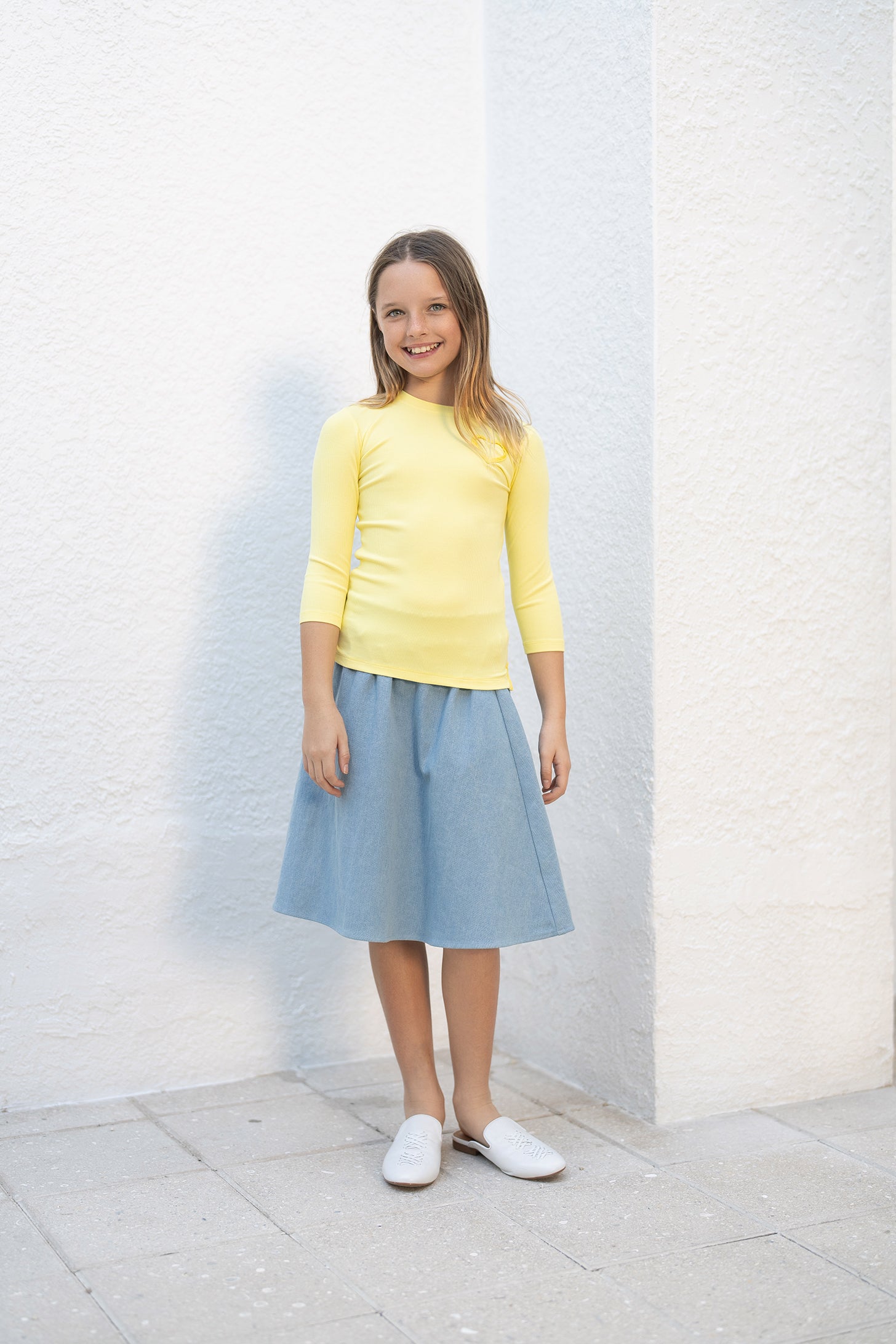 Denim Circle Skirt