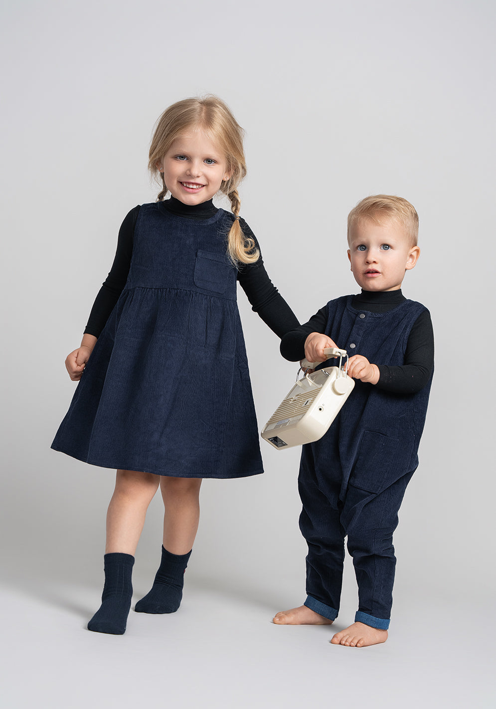 navy blue jumper dress Littlespring Toddler Girls Sleeveless Dress School Uniform Jumper Dress Navy Blue 2T Pleated Hem Back Zipper Cotton Round Bows Fashion, Toddler Girl's