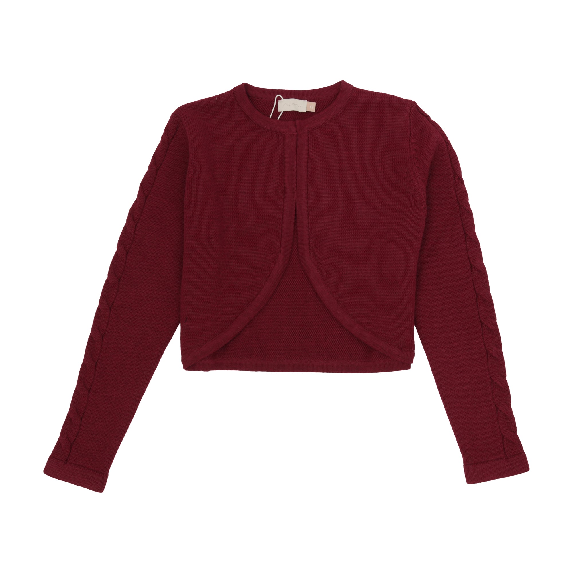 Girls Cable Trim Knit Shrug