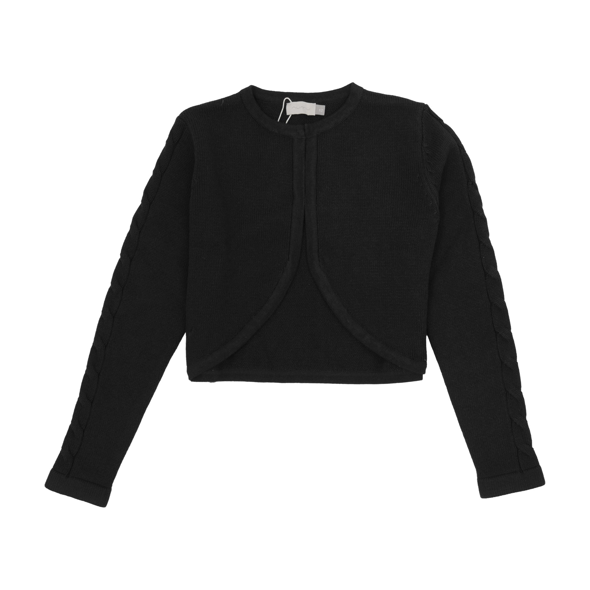 Girls Cable Trim Knit Shrug