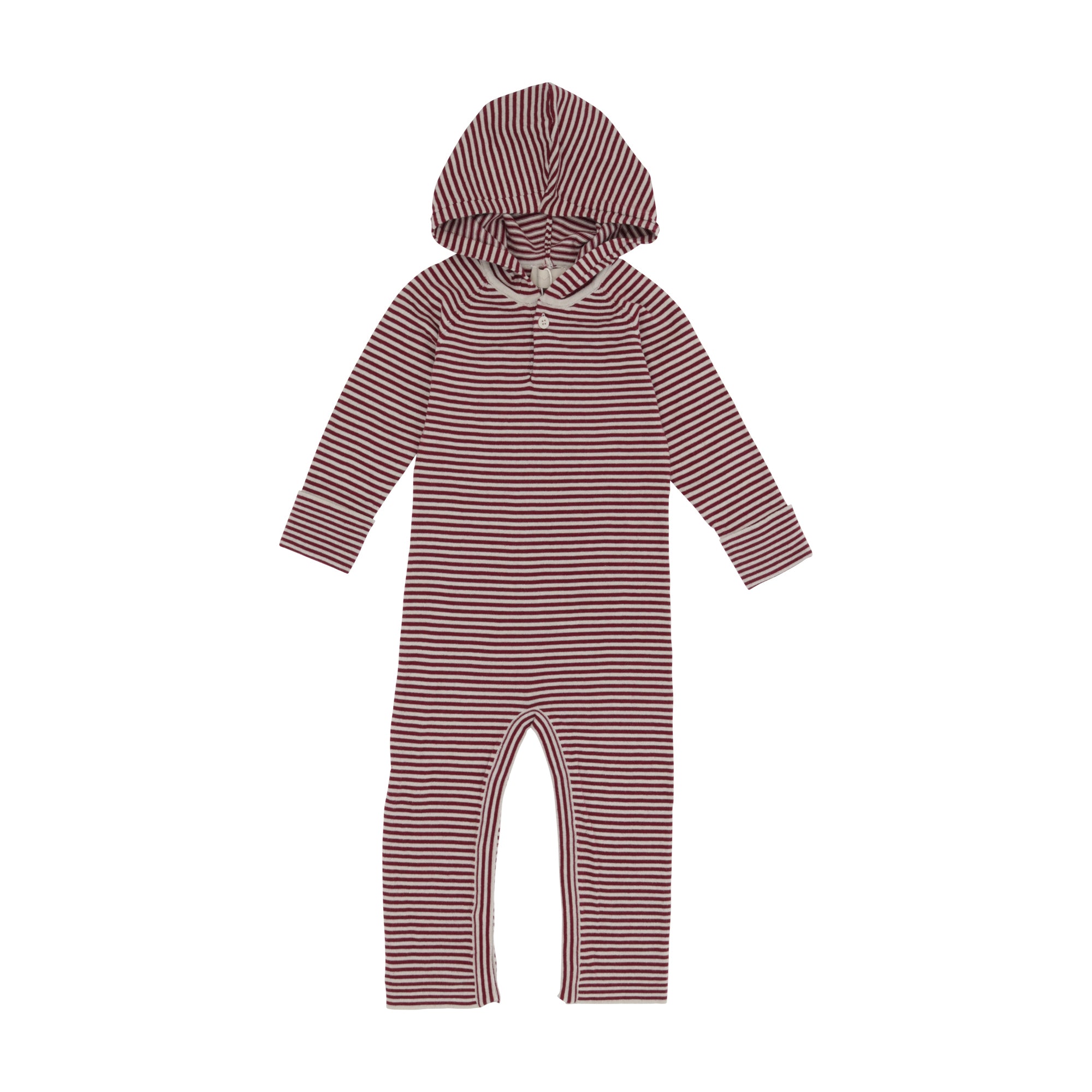 Striped Hooded Romper