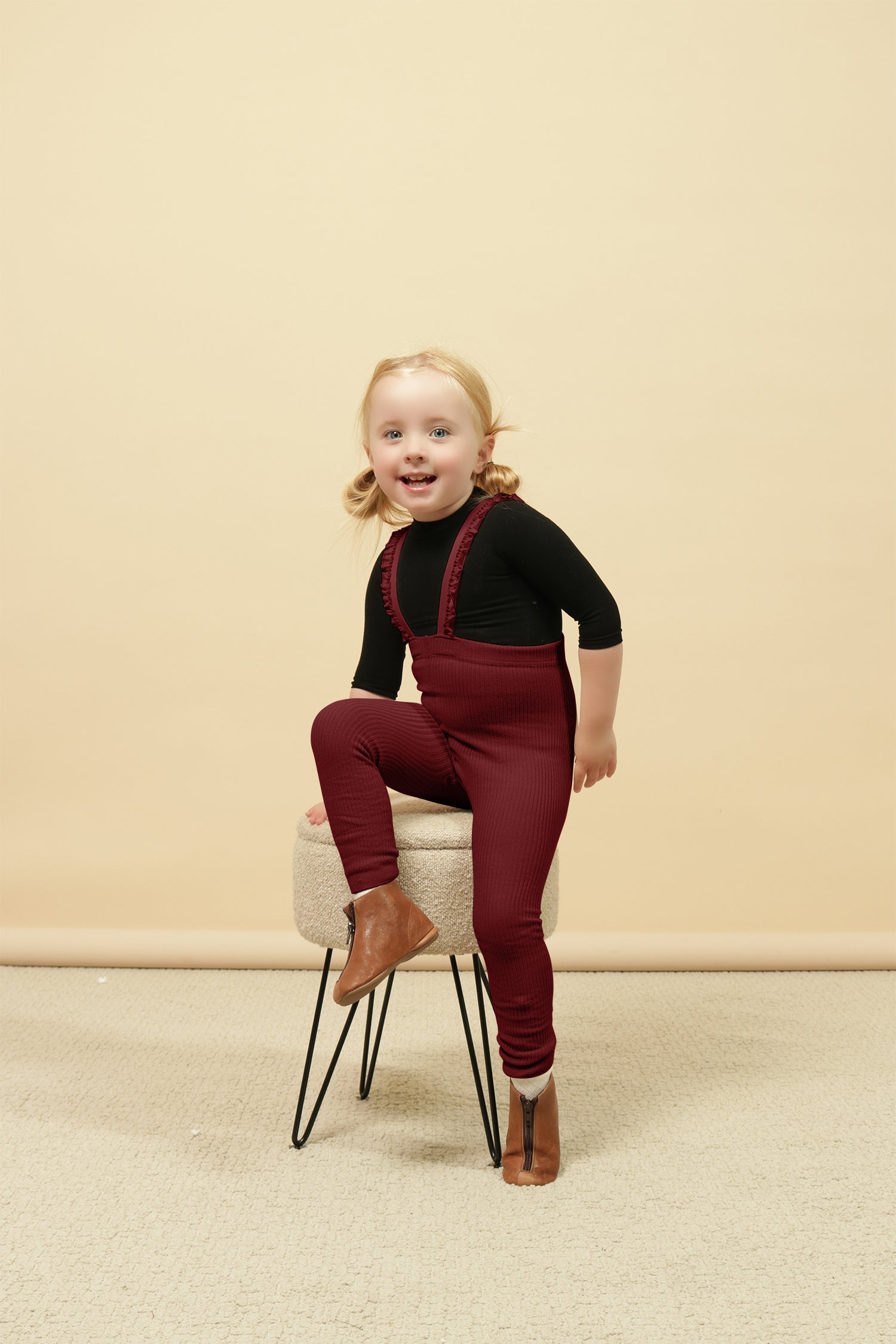 Numu Ribbed Ruffle overall-long