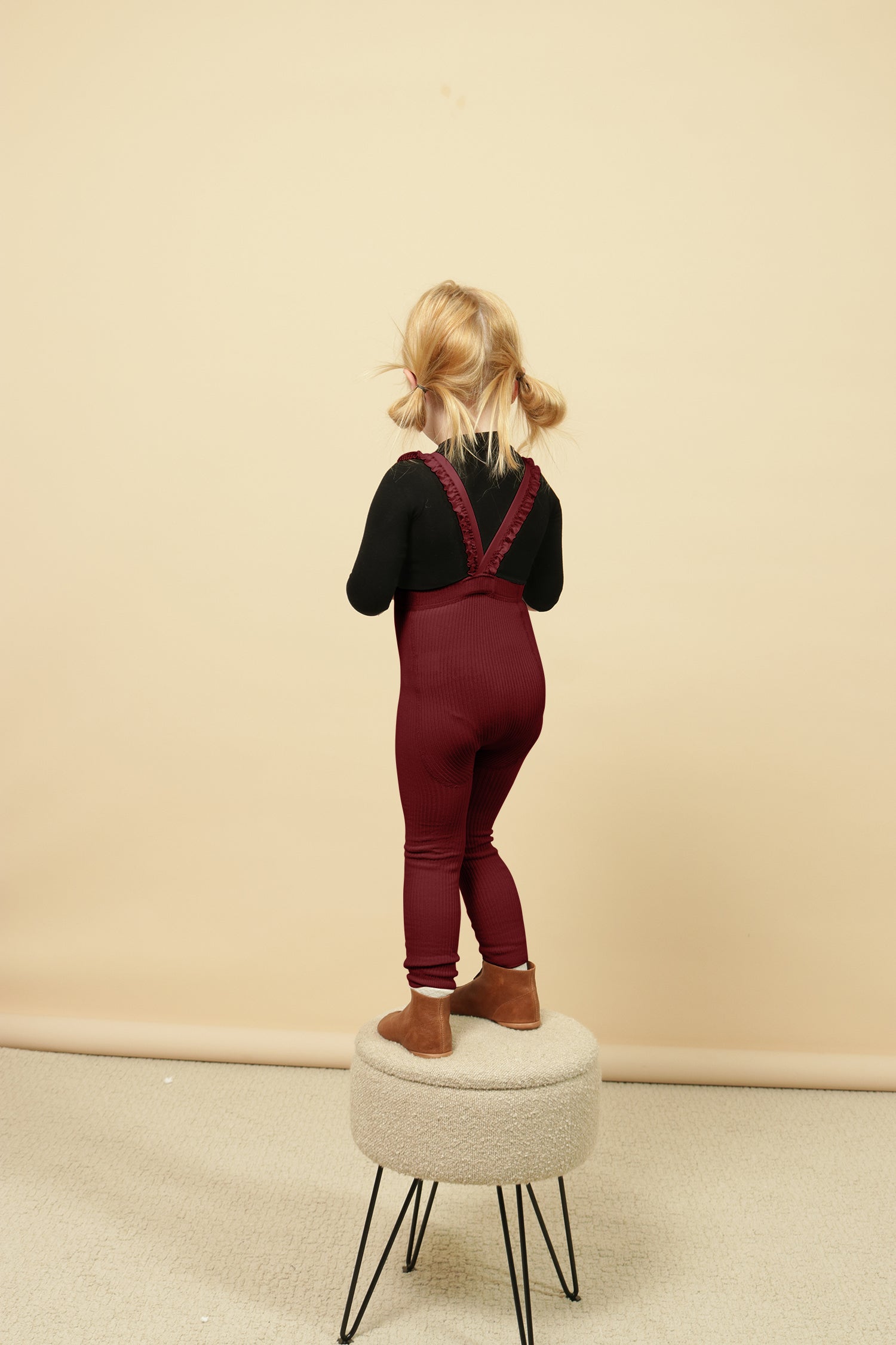 Numu Ribbed Ruffle overall-long