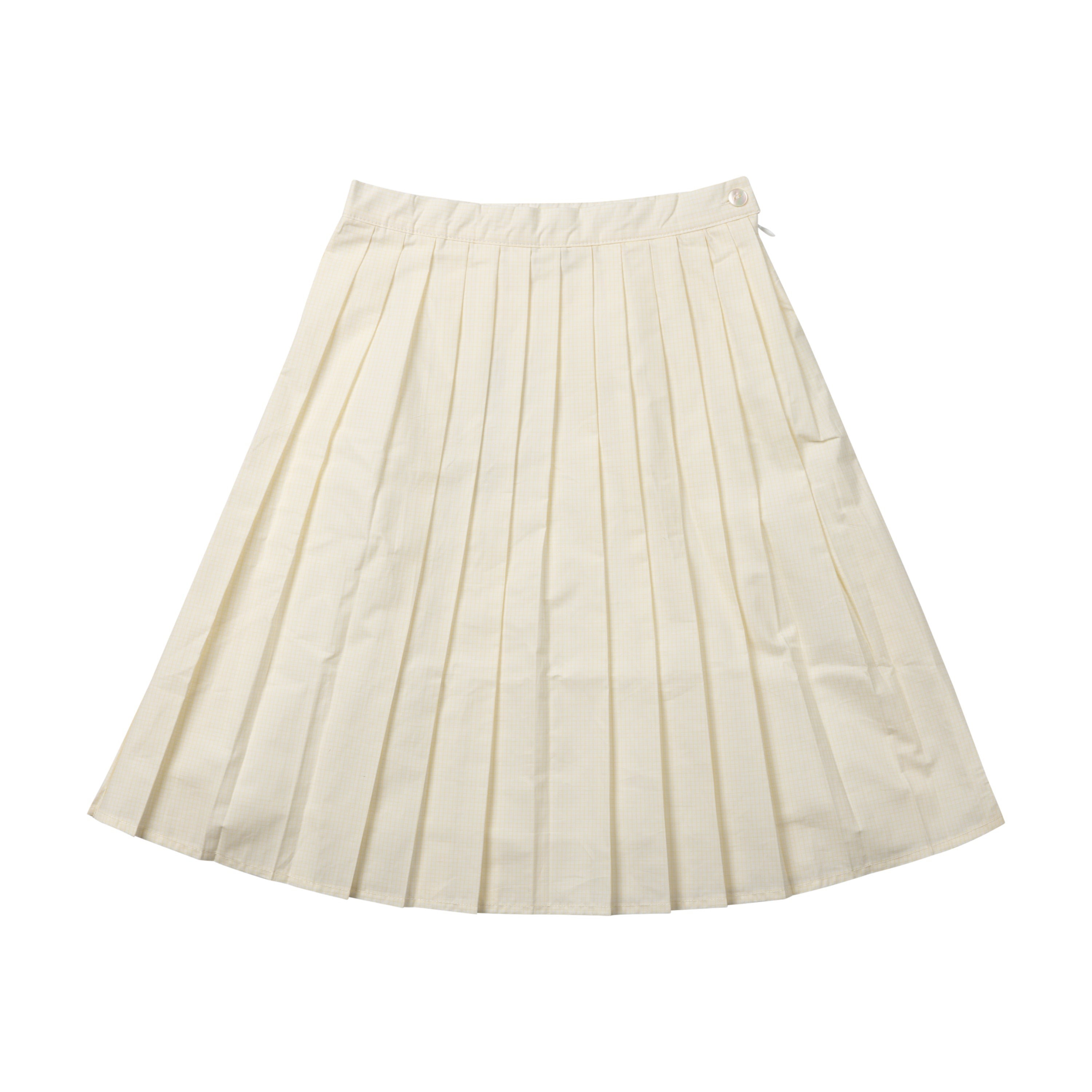 Micro Checked Pleated Skirt