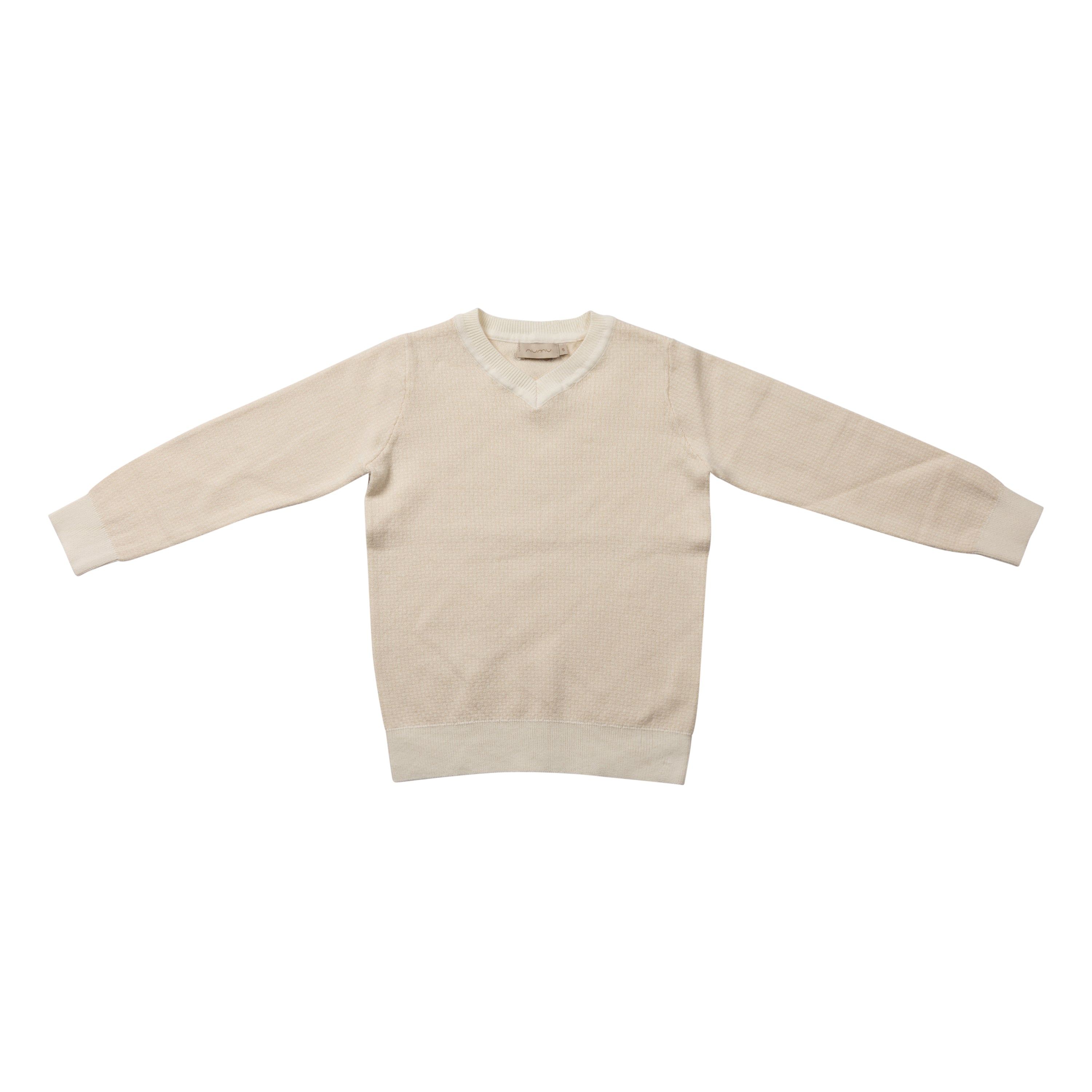 Micro checked Knit Sweater