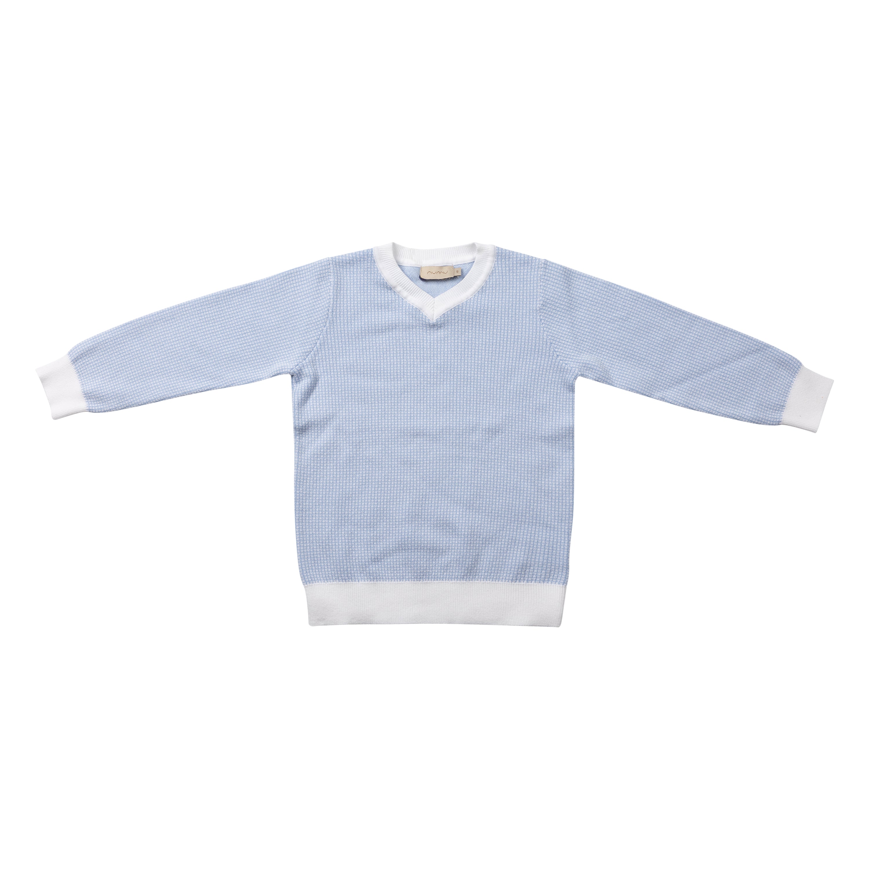 Micro checked Knit Sweater