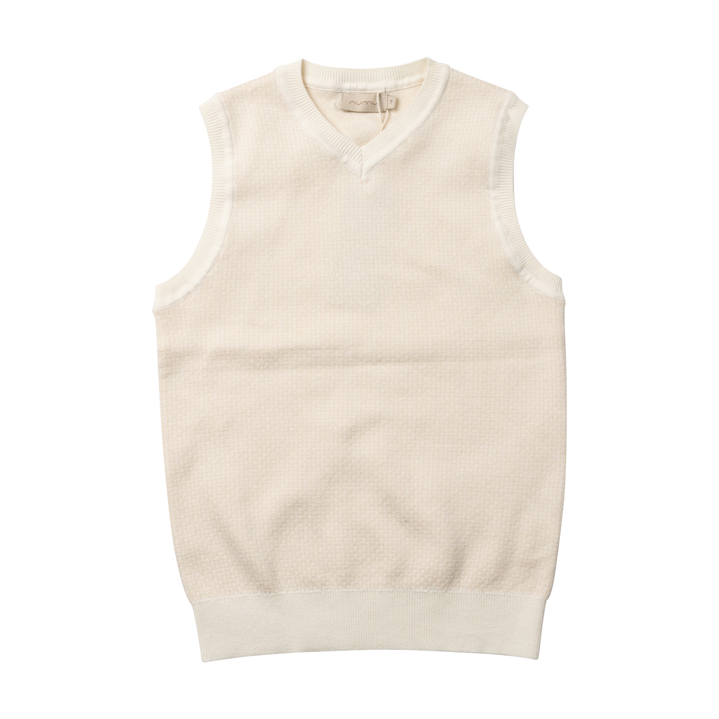 Micro Checked Knit Vest