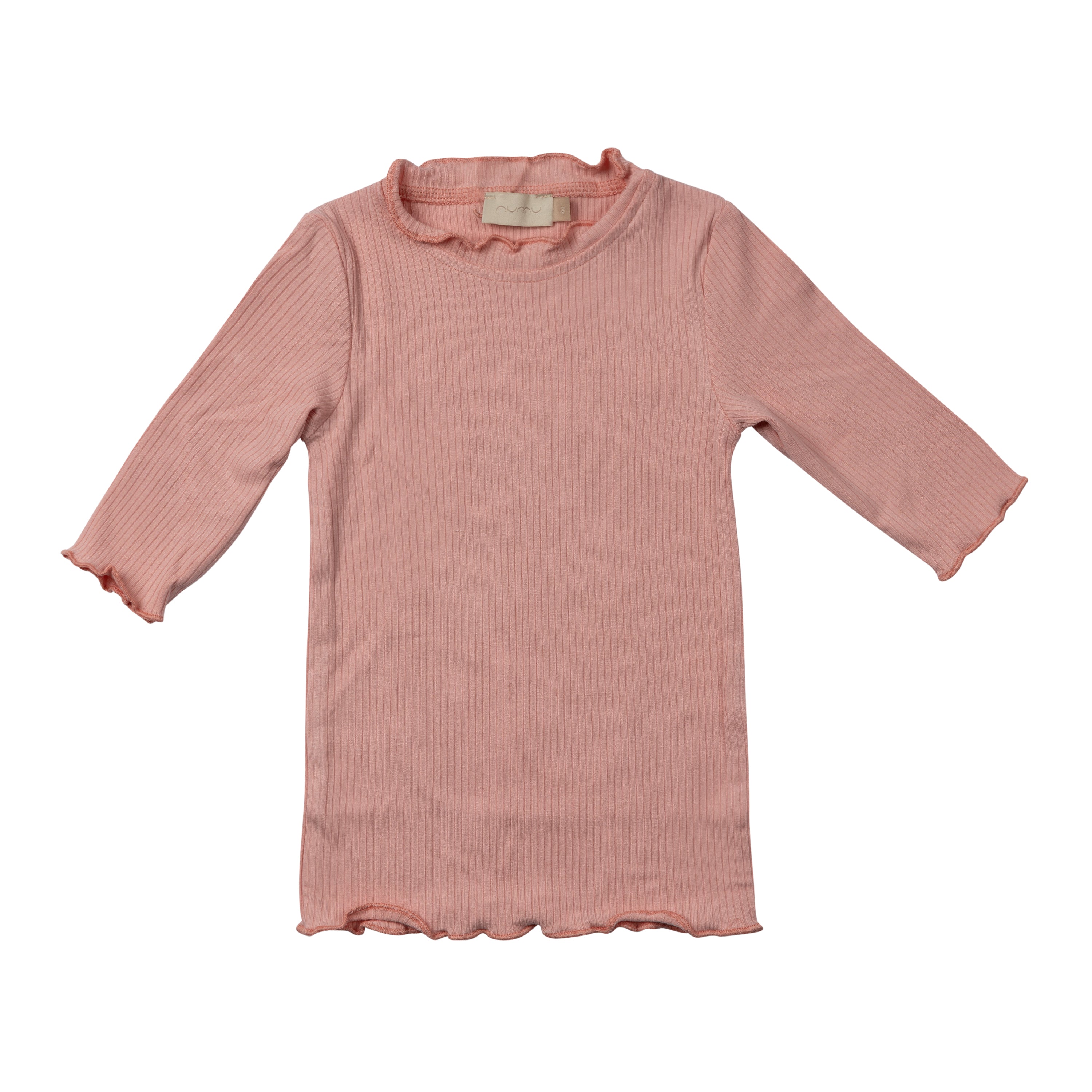 Scalloped Edge Ribbed Tee