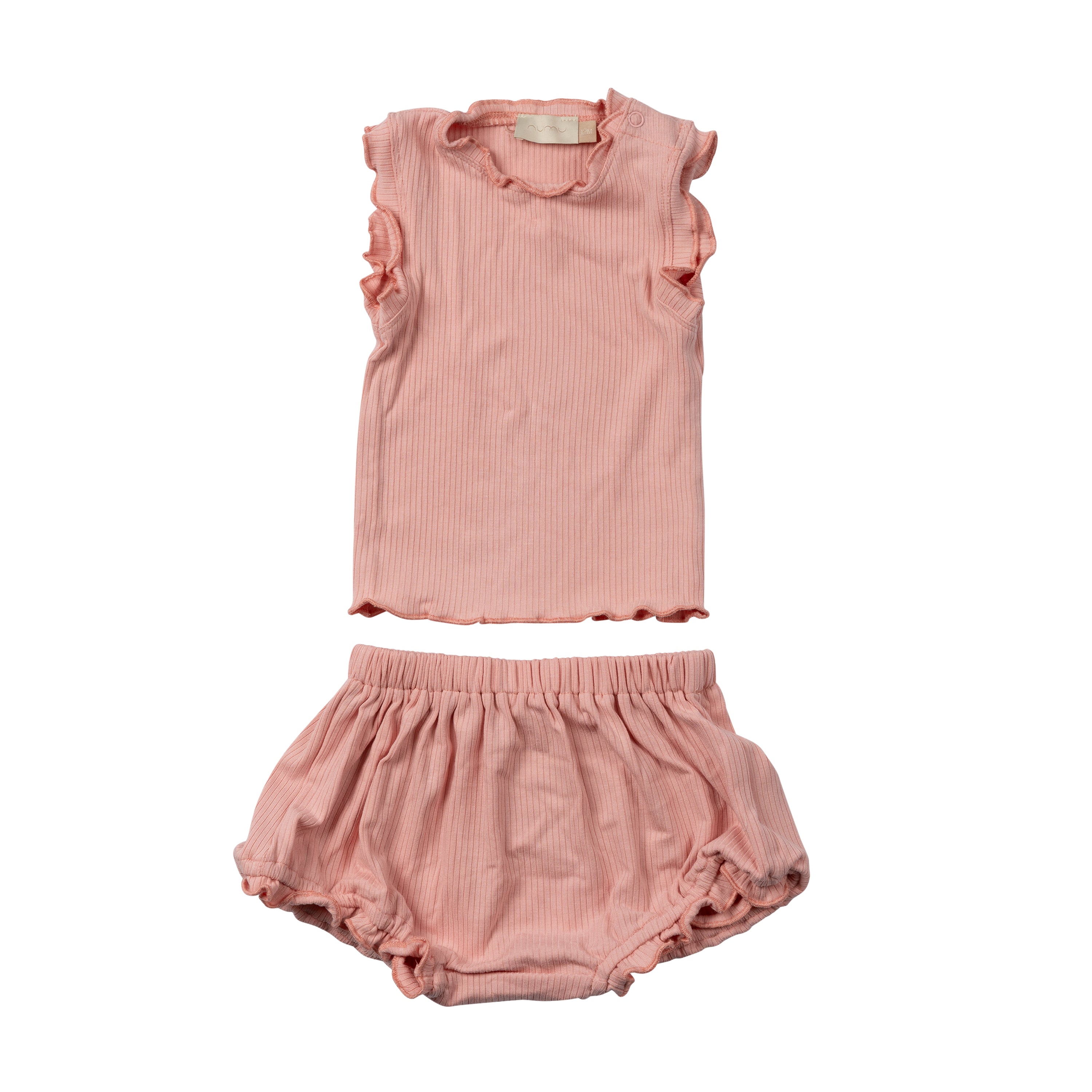 Scalloped Edge Ribbed Baby Set