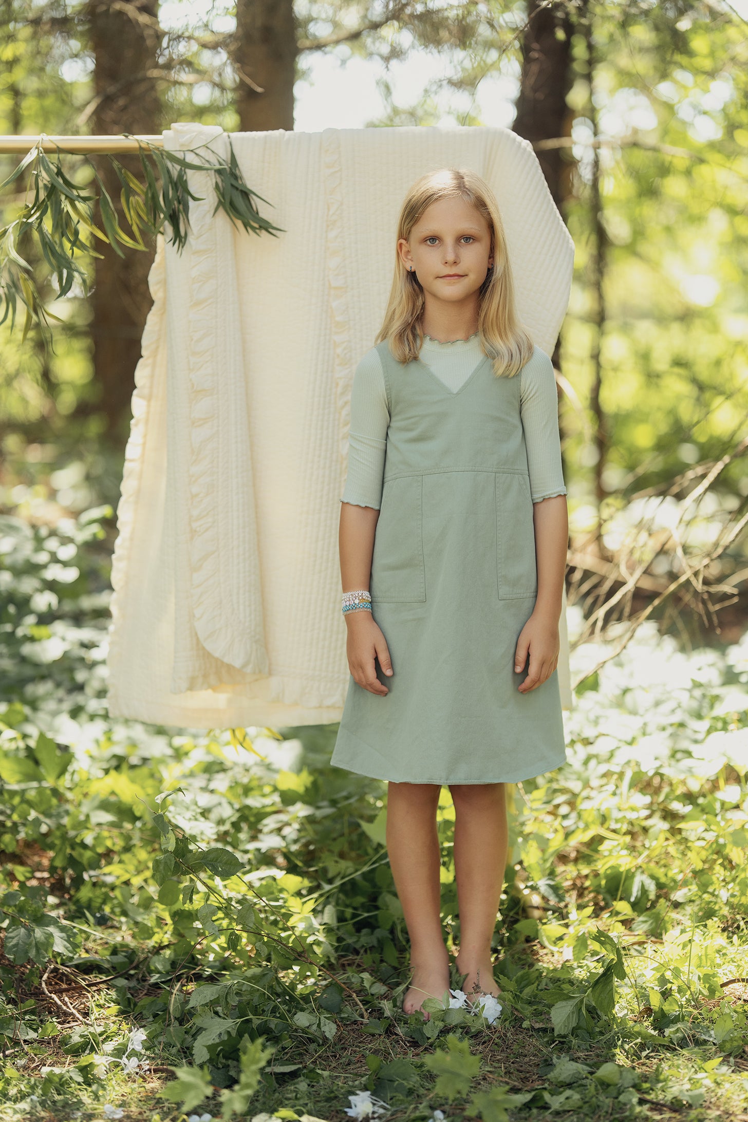 Scalloped Edge Ribbed Tee