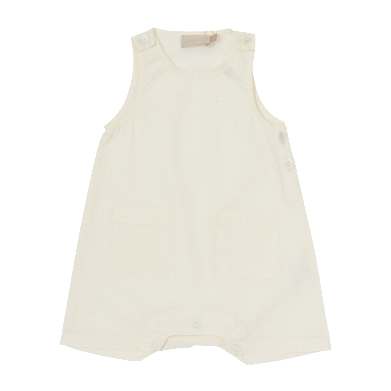 Micro Checked Baby Boy Romper