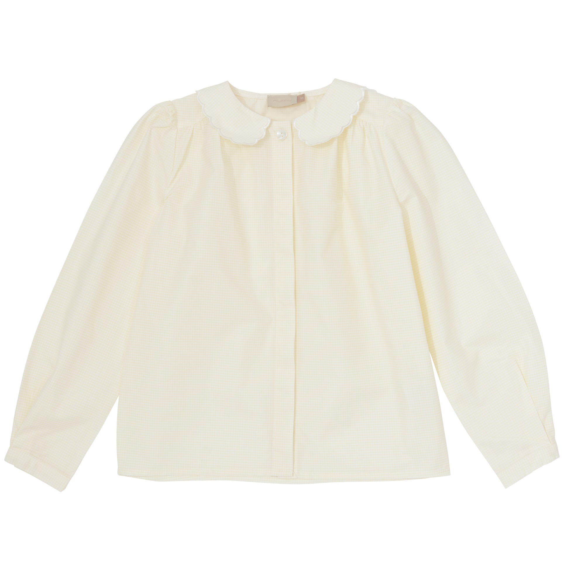 Micro Checked Girls Shirt