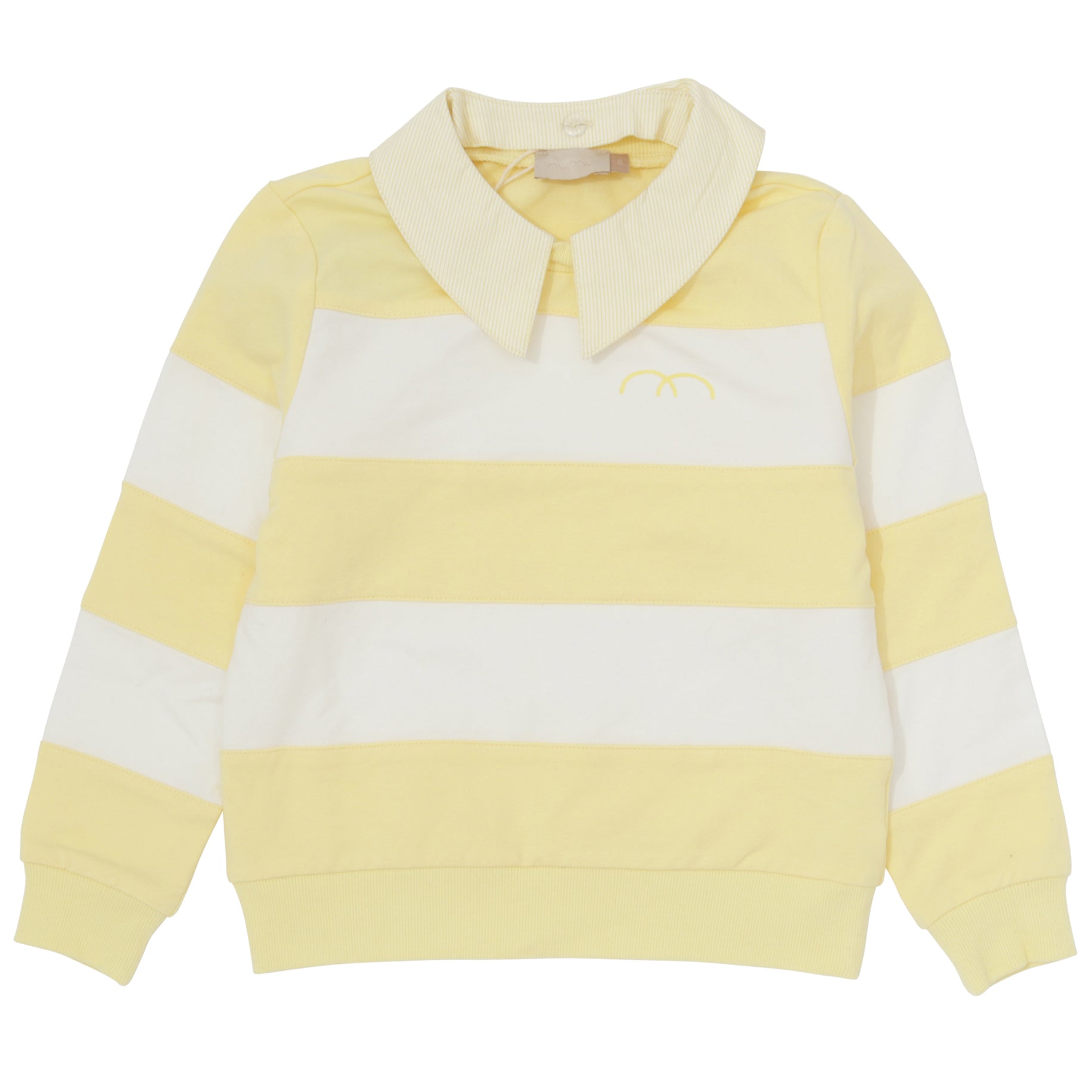 Girls Striped Sweatshirt with Removeable Collar