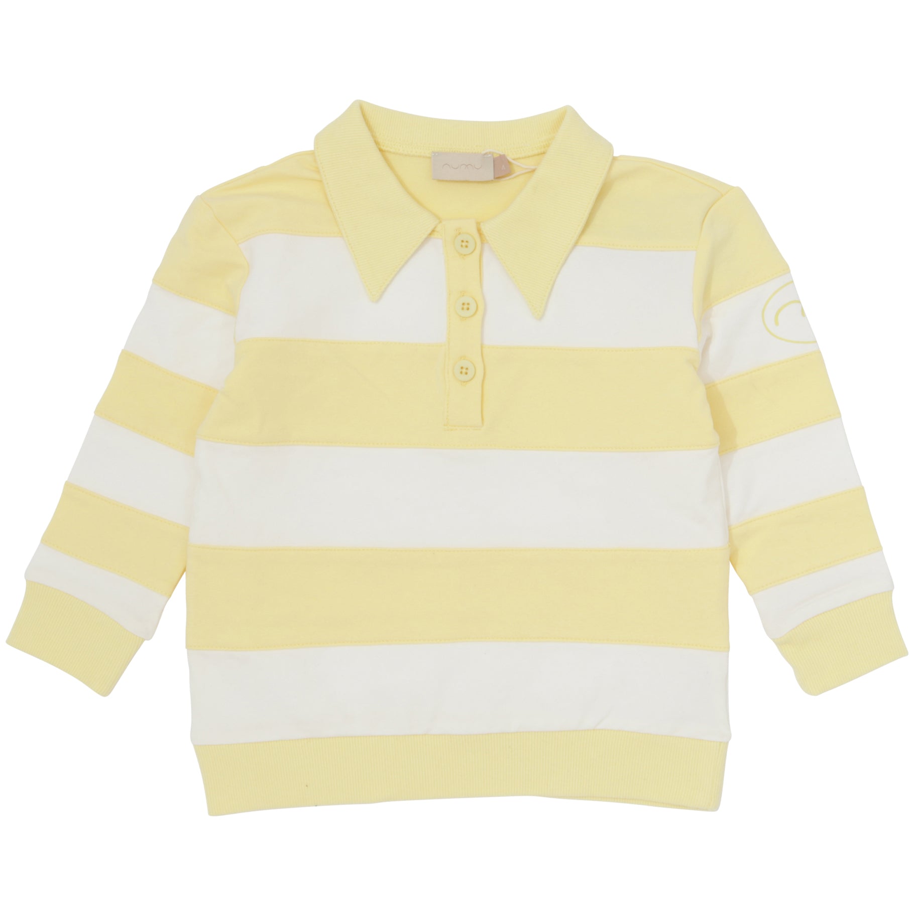 Boys Striped Collar Sweatshirt