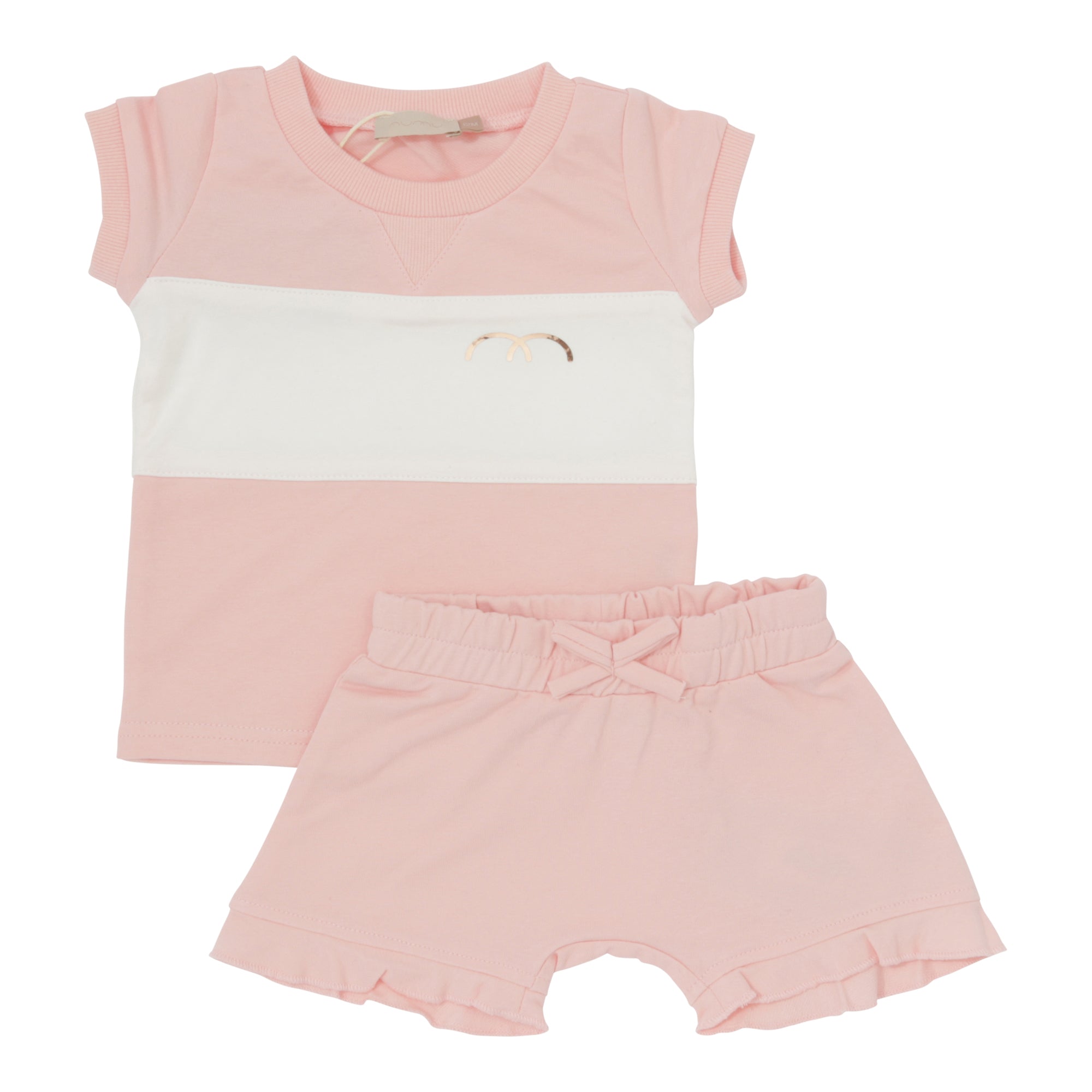 Striped Baby Girls Sweat Set
