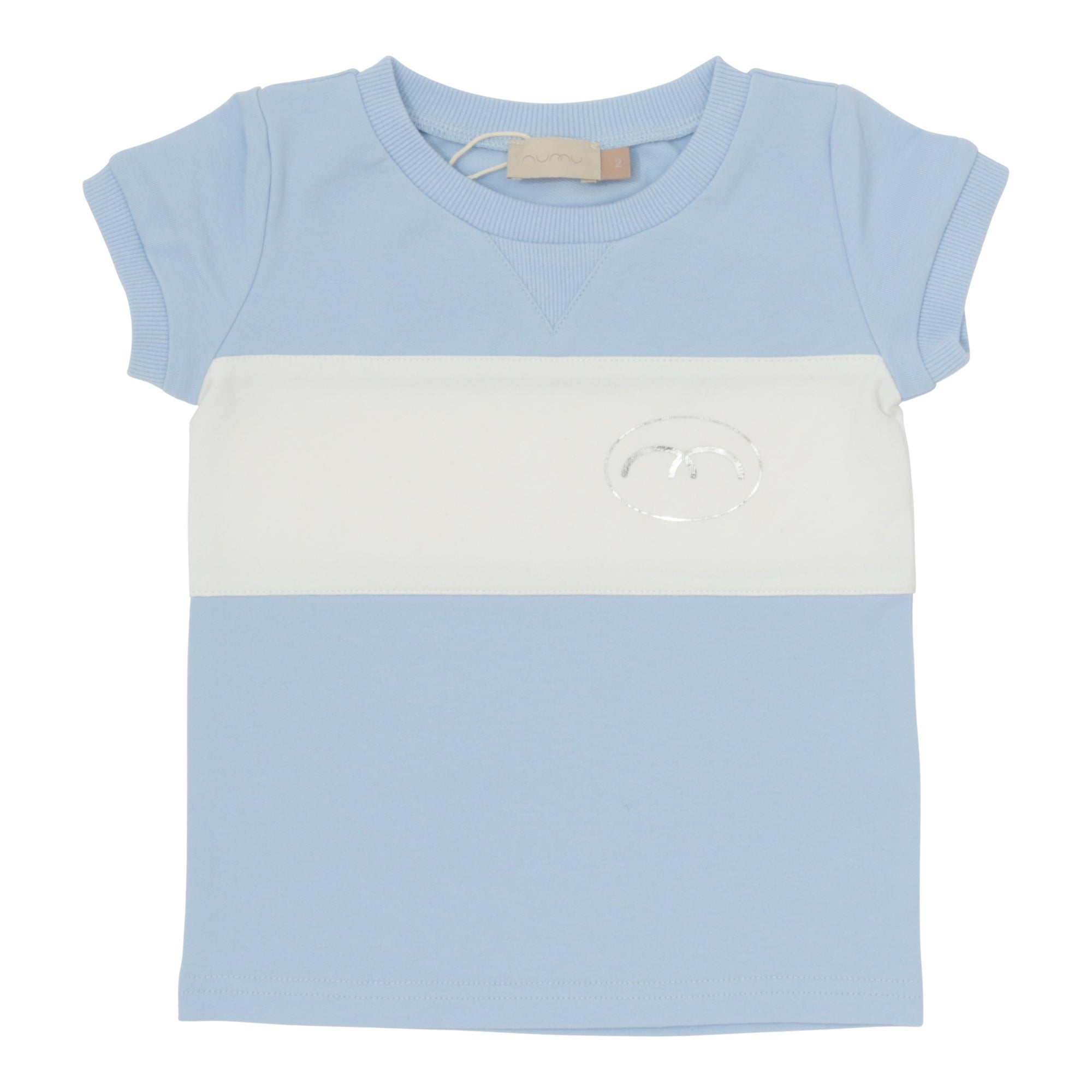 Striped Sweat Short Sleeve Top