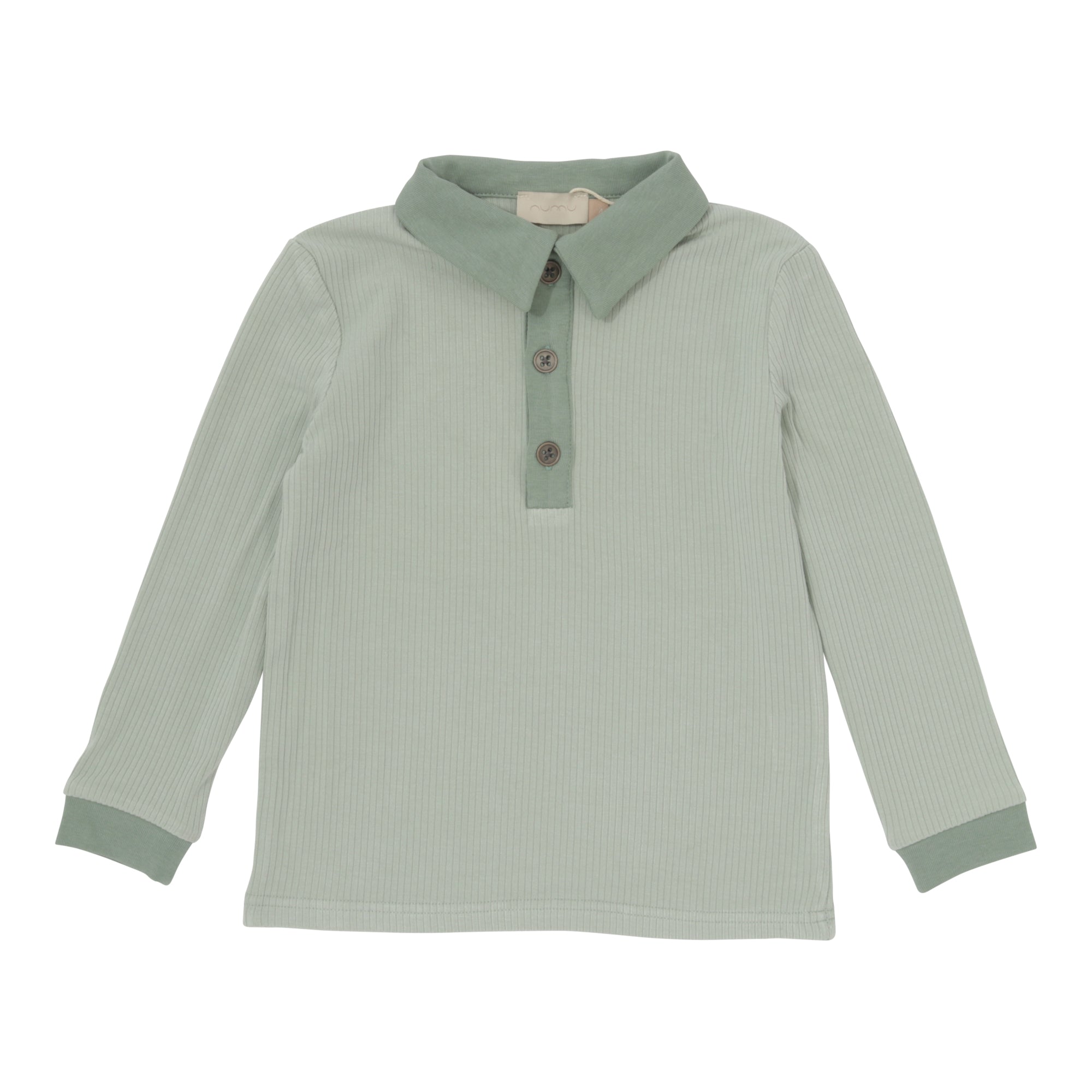 Boys Ribbed Polo Long Sleeve