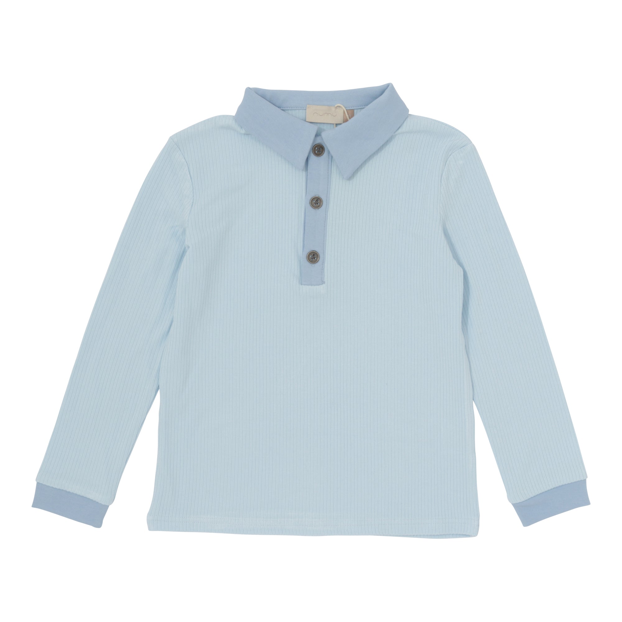 Boys Ribbed Polo Long Sleeve