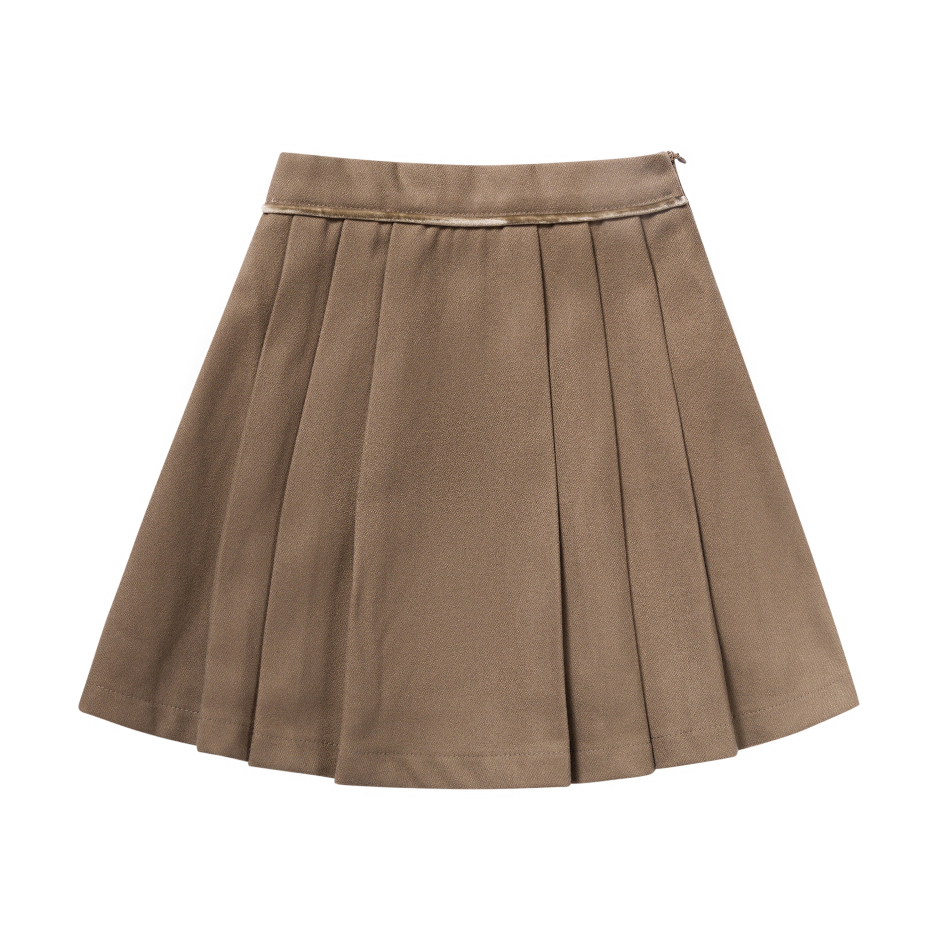 Wool Pleated Skirt