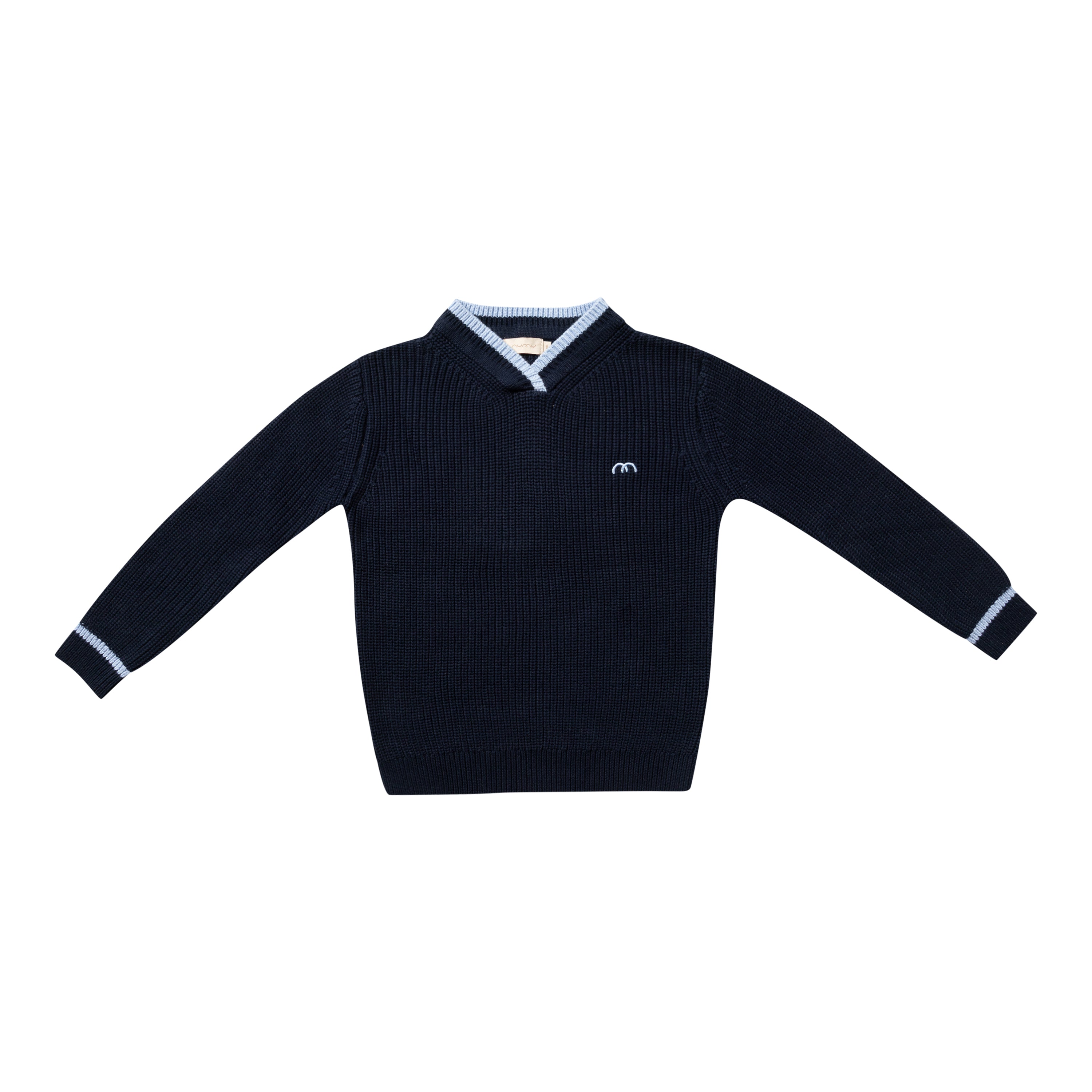 Boys Stripe V Neck Sweater