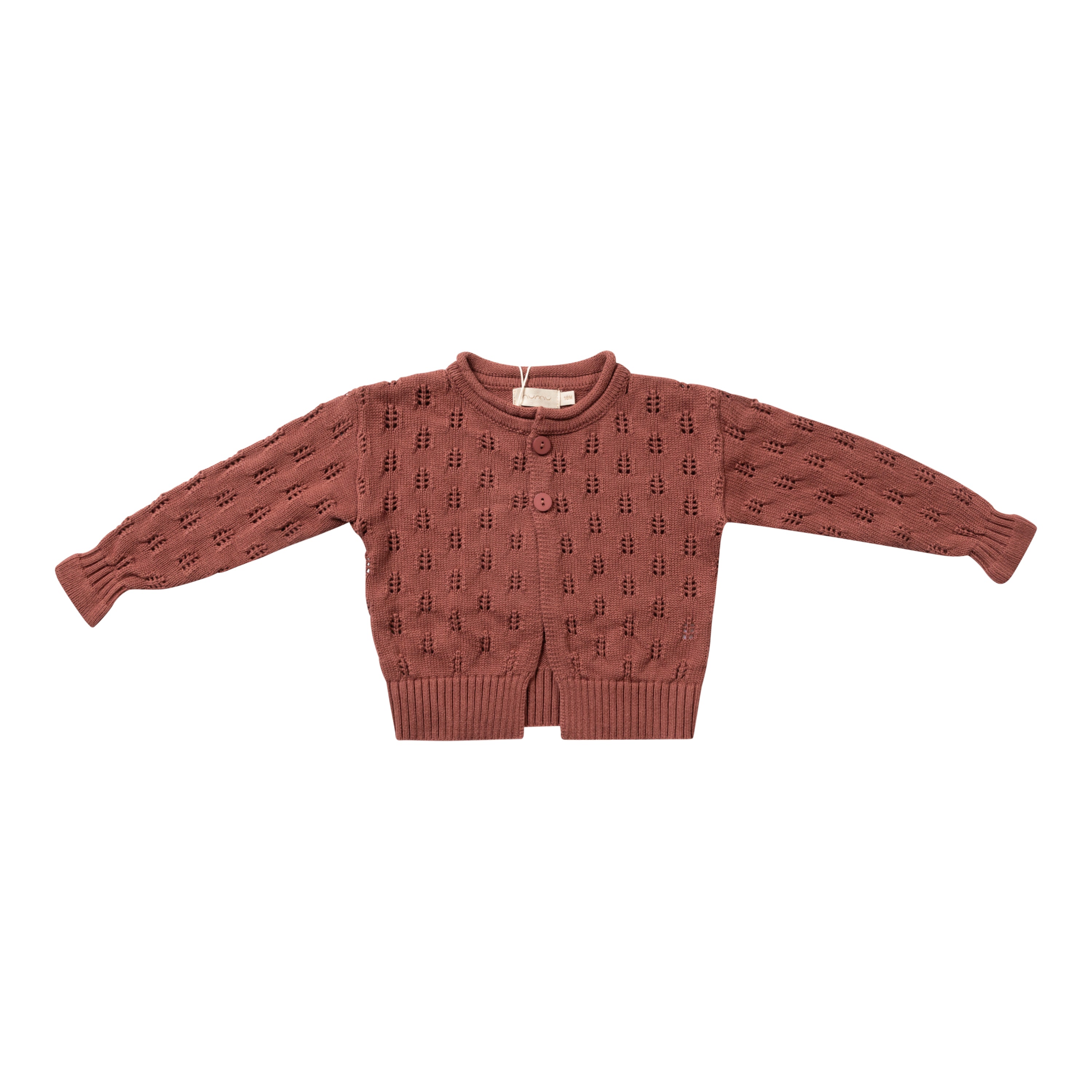 Girls Knit Openwork Cardigan