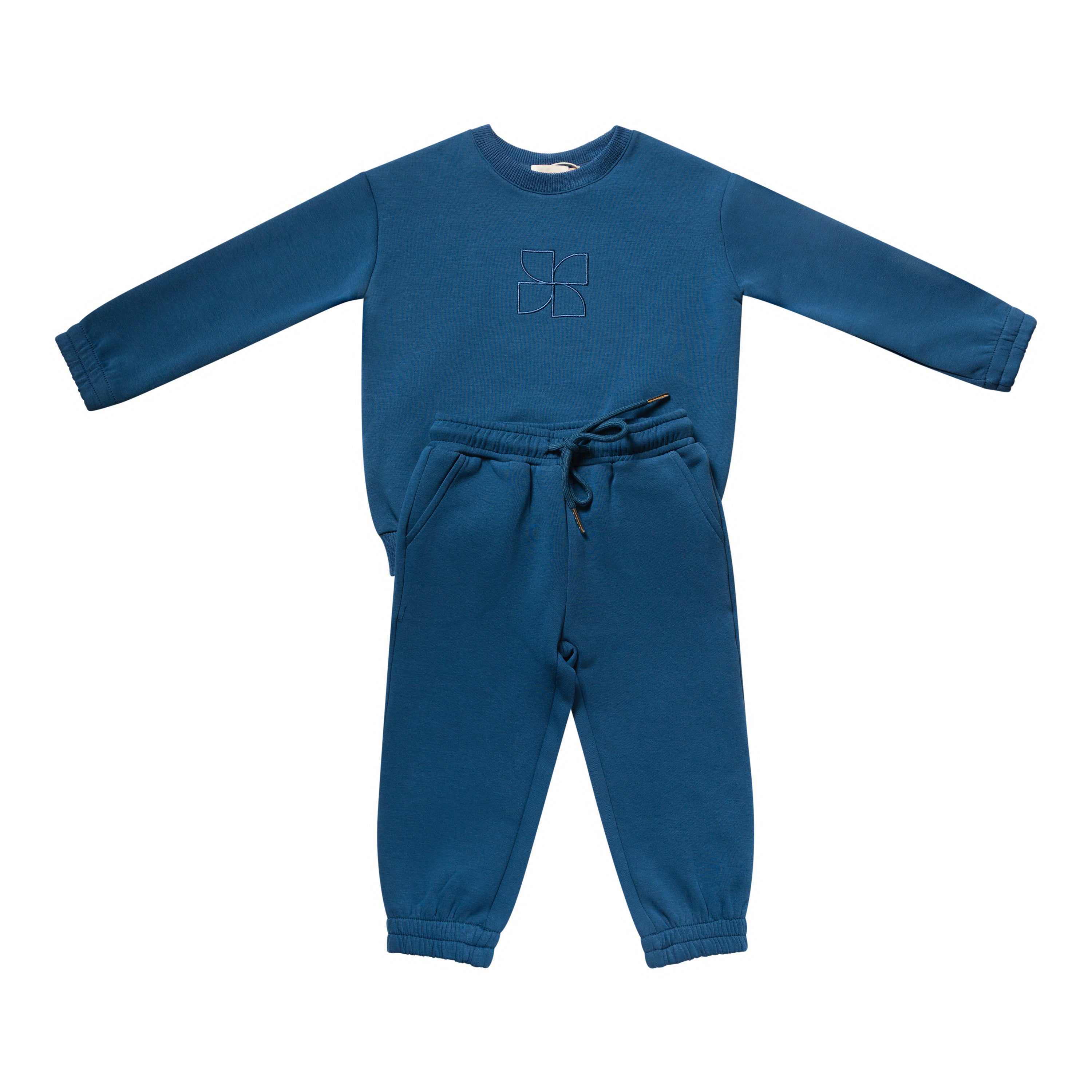 Embroidered Fan Toddler Sweat Set