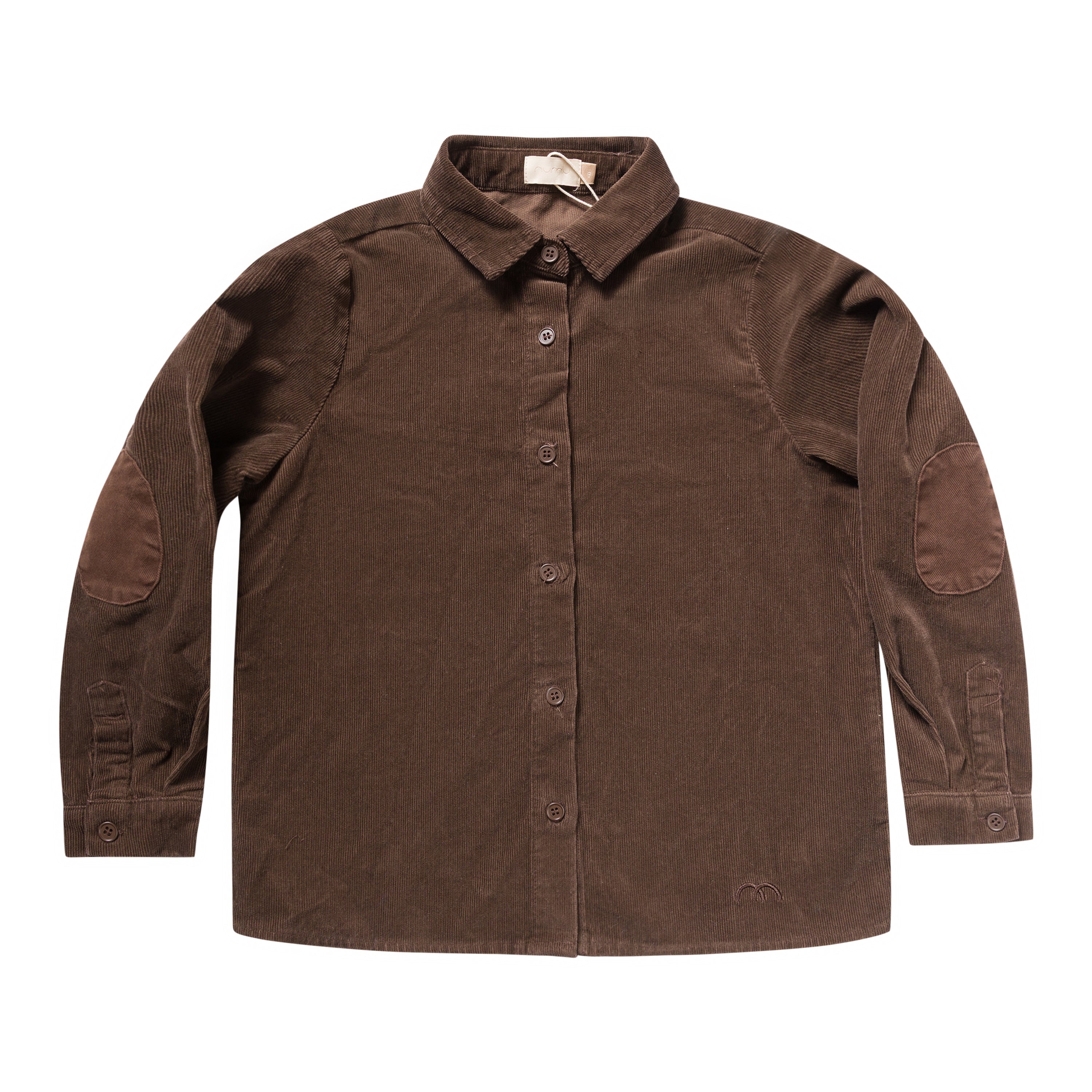 Denim Patch Washed Corduroy Shirt