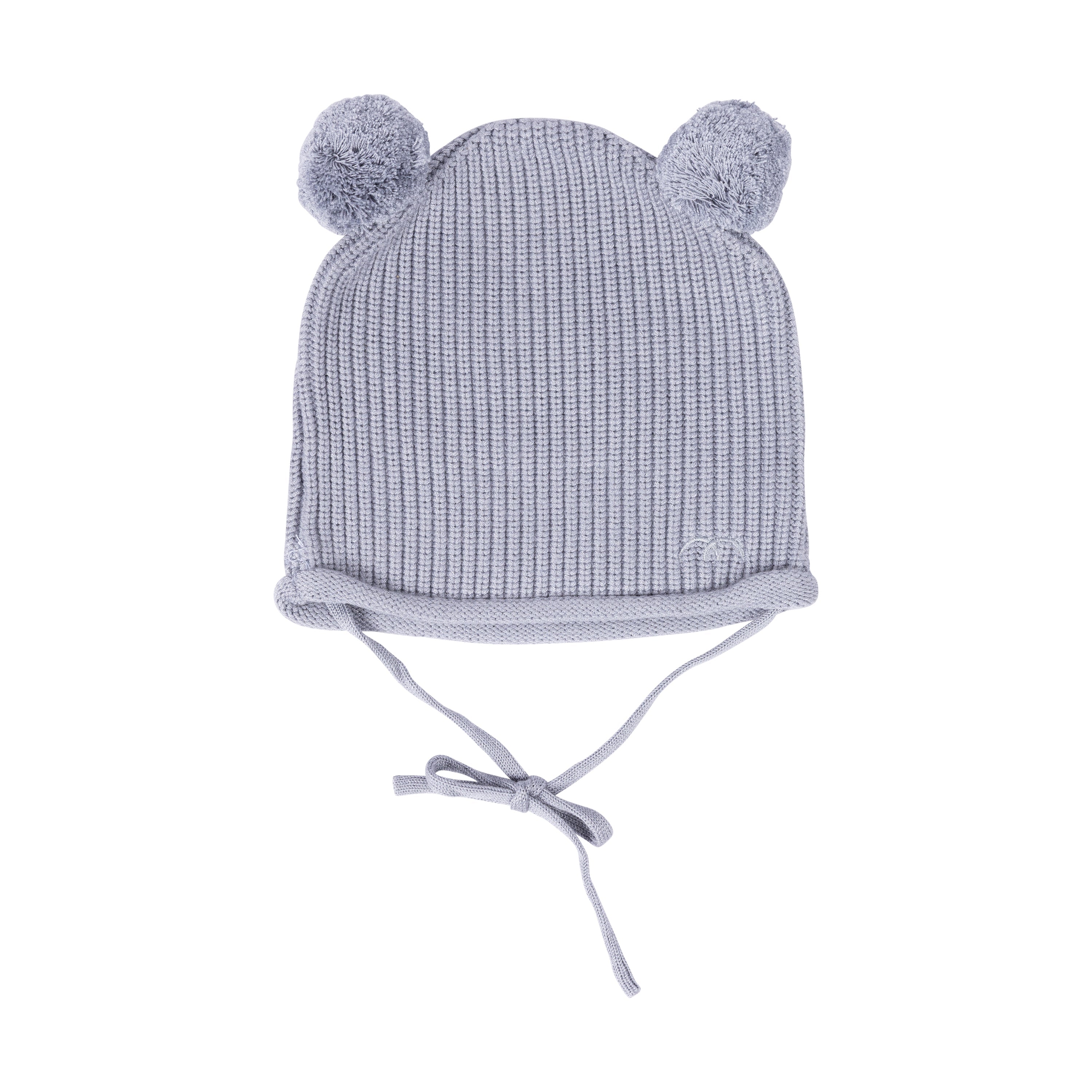 Rolled Edge Pom Pom Beanie
