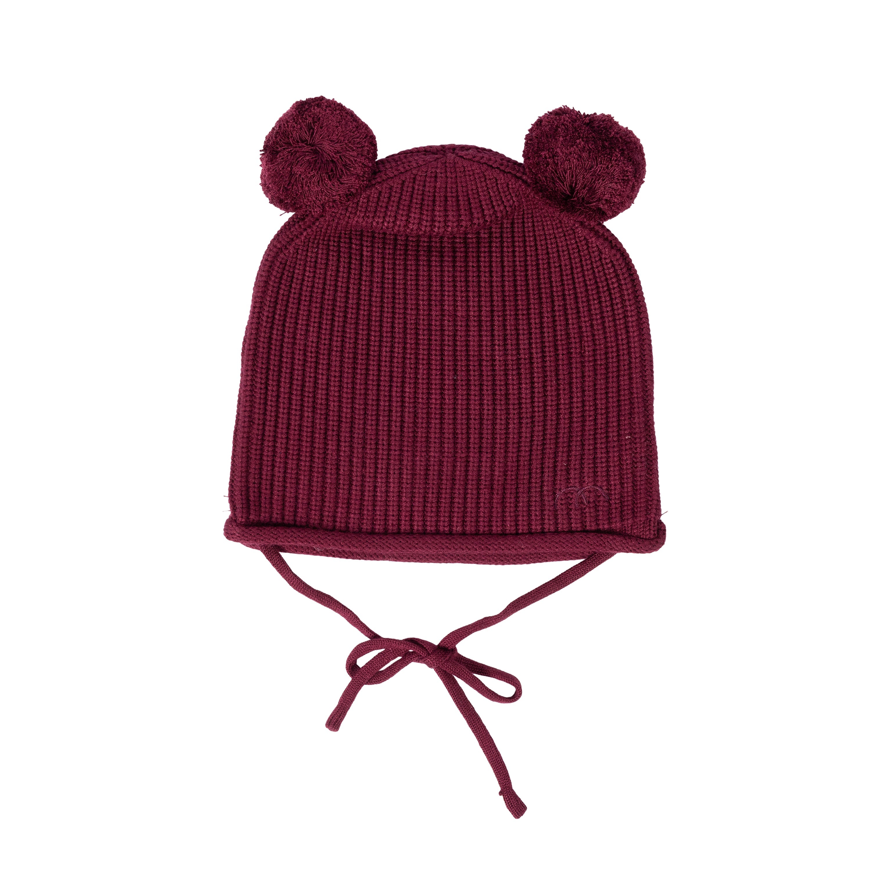 Rolled Edge Pom Pom Beanie